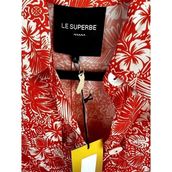 Copied - NWT Le Superbe Chic Tiki Romper VINTAGE PERSIMMON Size 0 - Picture 6 of 7